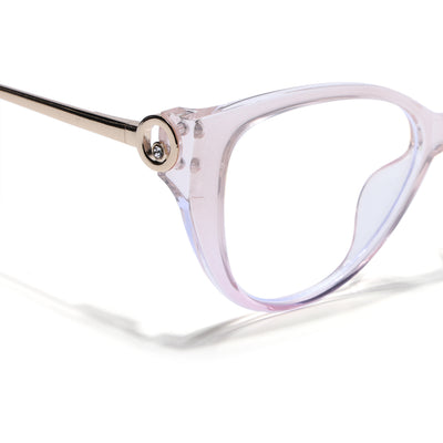Voyage Light Pink Cateye Eyeglasses for Women (26105FMG9184)