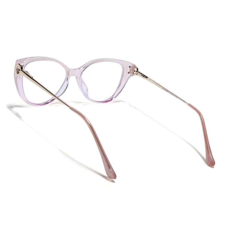 Voyage Light Pink Cateye Eyeglasses for Women (26105FMG9184)