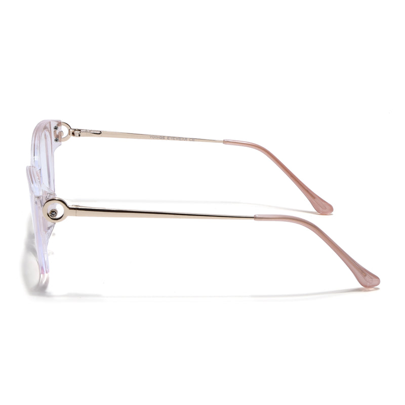 Voyage Light Pink Cateye Eyeglasses for Women (26105FMG9184)