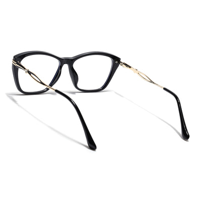 Voyage Glam Black Cateye Eyeglasses for Women (26106FMG9175)