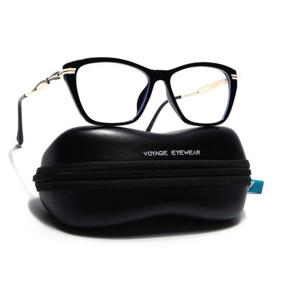 Voyage Glam Black Cateye Eyeglasses for Women (26106FMG9175)