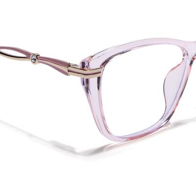 Voyage Glam Pink Cateye Eyeglasses for Women (26106FMG9177)