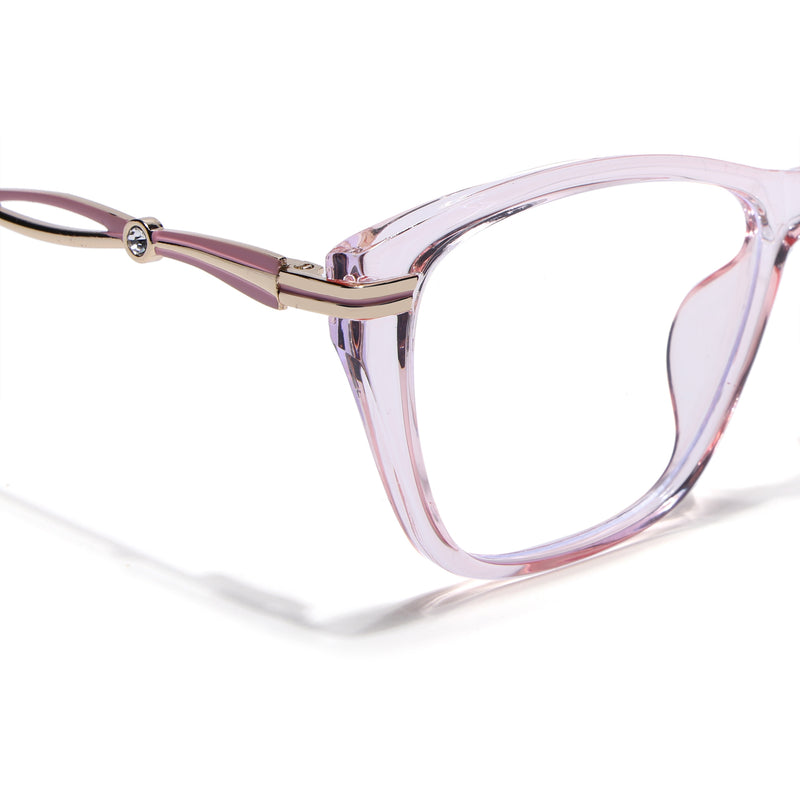 Voyage Pink Cateye Eyeglasses for Women (26106FMG9177)