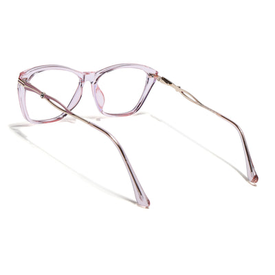 Voyage Glam Pink Cateye Eyeglasses for Women (26106FMG9177)
