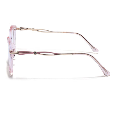 Voyage Glam Pink Cateye Eyeglasses for Women (26106FMG9177)