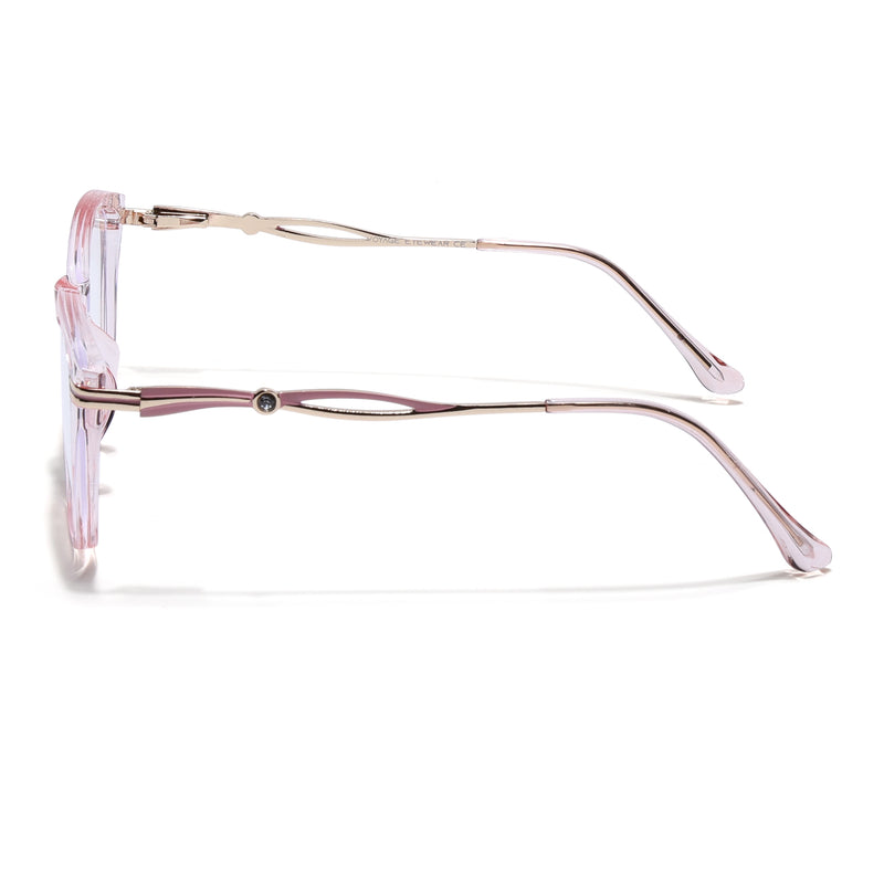 Voyage Pink Cateye Eyeglasses for Women (26106FMG9177)