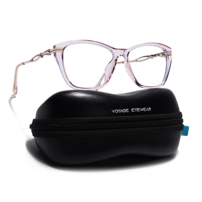 Voyage Glam Pink Cateye Eyeglasses for Women (26106FMG9177)