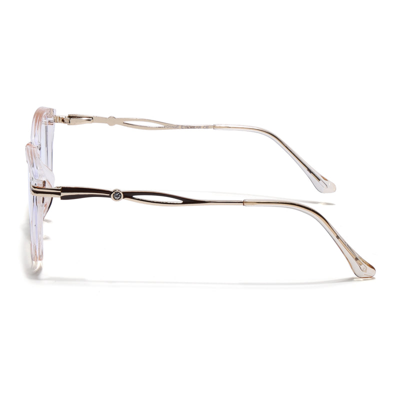 Voyage Yellow Cateye Eyeglasses for Women (26106FMG9178)