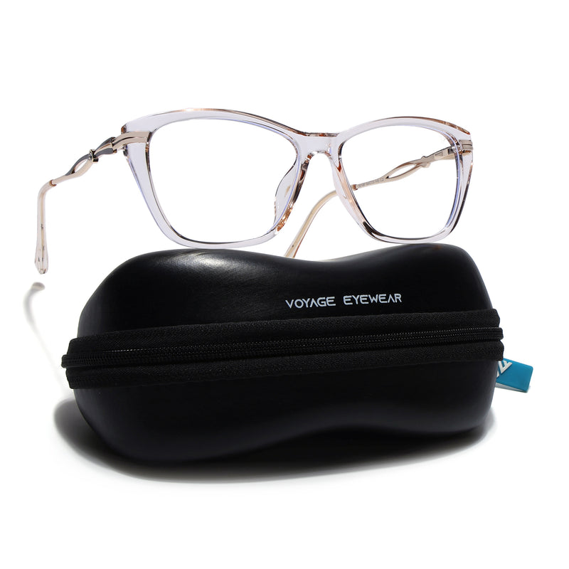 Voyage Yellow Cateye Eyeglasses for Women (26106FMG9178)