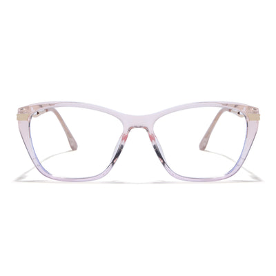 Voyage Light Pink Cateye Eyeglasses for Women (26106FMG9179)