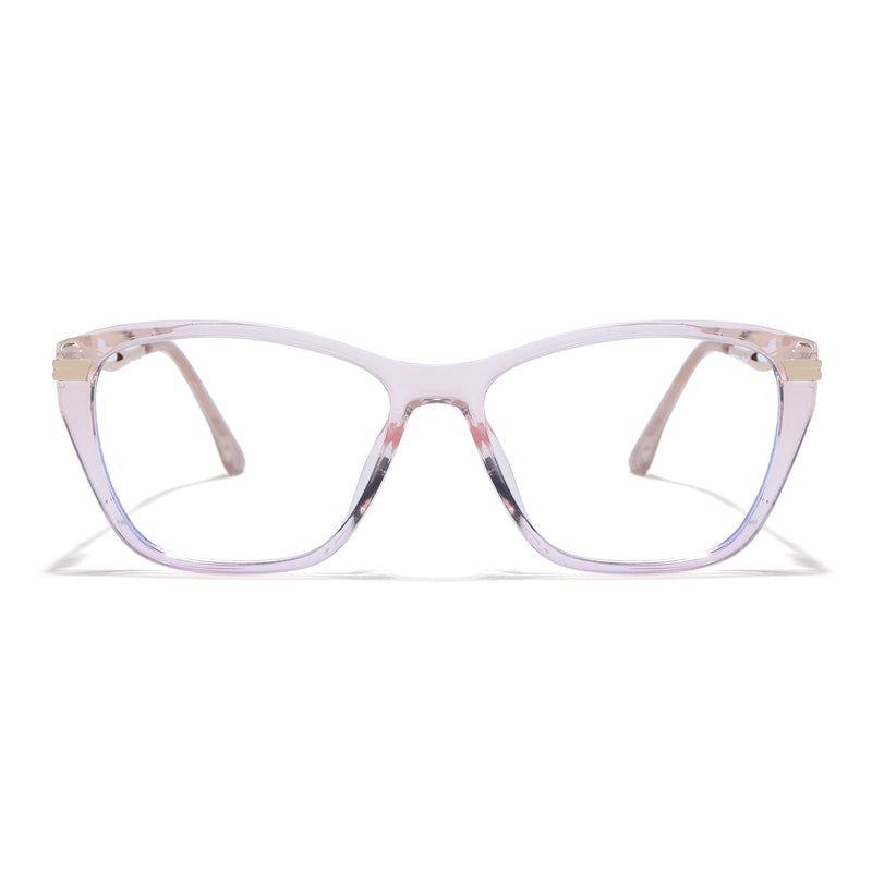 Voyage Light Pink Cateye Eyeglasses for Women (26106FMG9179)