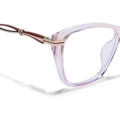 Voyage Light Pink Cateye Eyeglasses for Women (26106FMG9179)