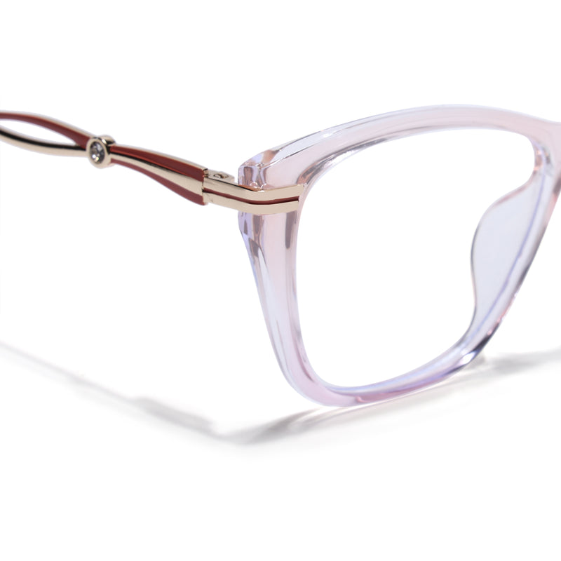 Voyage Light Pink Cateye Eyeglasses for Women (26106FMG9179)