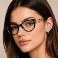 Voyage Glam Black Cateye Eyeglasses for Women (26107FMG9149)