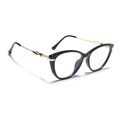 Voyage Glam Black Cateye Eyeglasses for Women (26107FMG9149)