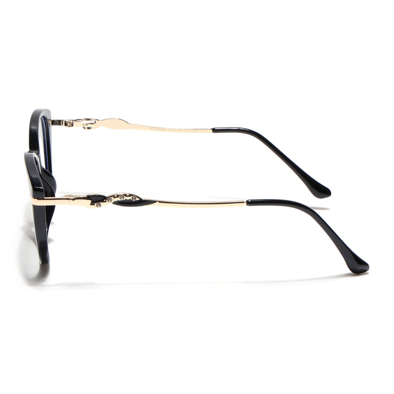 Voyage Glam Black Cateye Eyeglasses for Women (26107FMG9149)