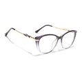Voyage Glam Purple & Clear Cateye Eyeglasses for Women (26107FMG9150)