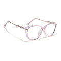 Voyage Glam Pink Cateye Eyeglasses for Women (26107FMG9151)