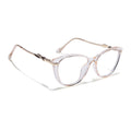 Voyage Glam Yellow Cateye Eyeglasses for Women (26107FMG9152)