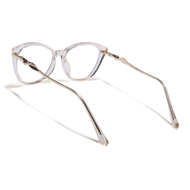 Voyage Glam Yellow Cateye Eyeglasses for Women (26107FMG9152)