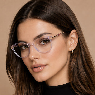 Voyage Glam Light Pink Cateye Eyeglasses for Women (26107FMG9153)