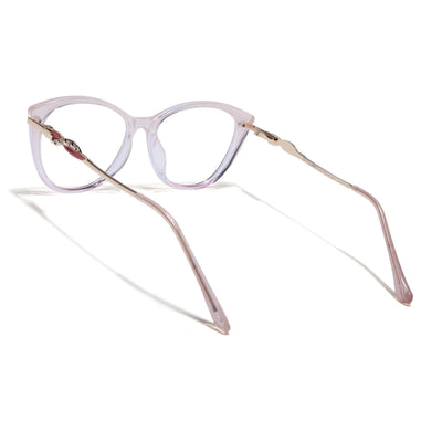 Voyage Glam Light Pink Cateye Eyeglasses for Women (26107FMG9153)