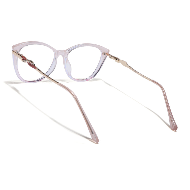 Voyage Glam Light Pink Cateye Eyeglasses for Women (26107FMG9153)