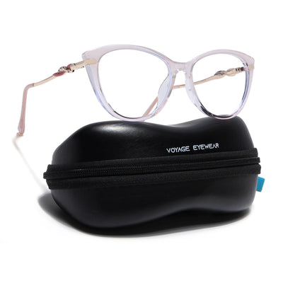 Voyage Glam Light Pink Cateye Eyeglasses for Women (26107FMG9153)