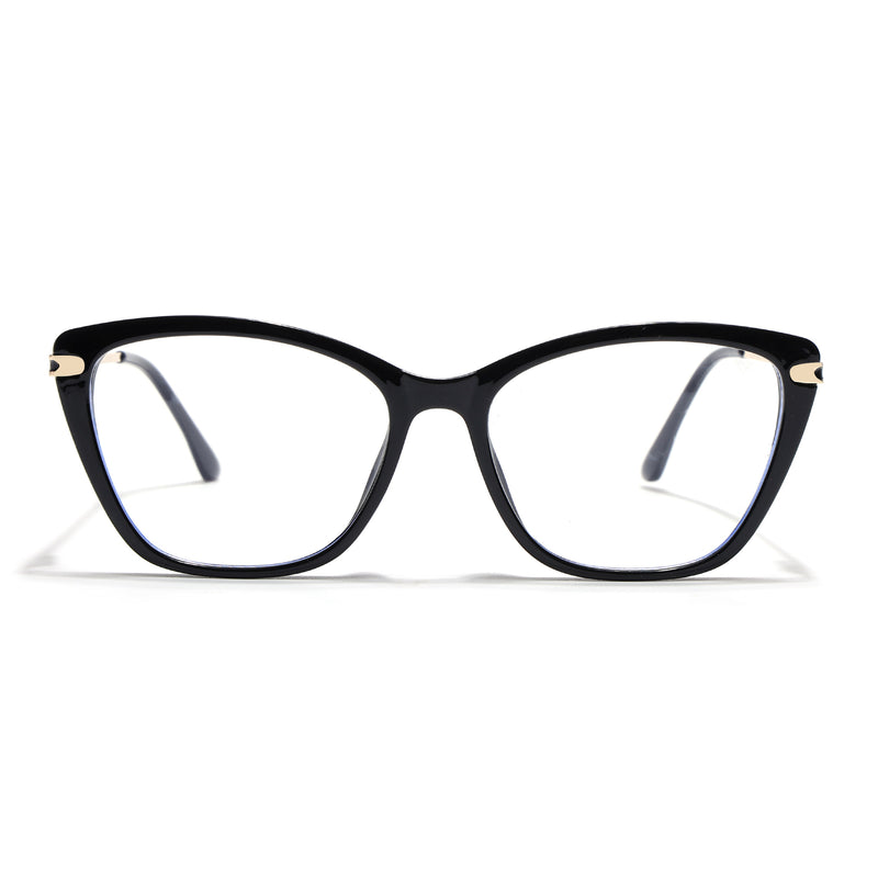 Voyage Glam Black Cateye Eyeglasses for Women (26109FMG9169)