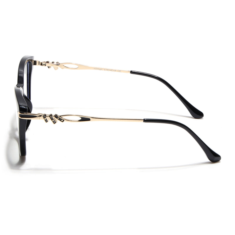 Voyage Glam Black Cateye Eyeglasses for Women (26109FMG9169)