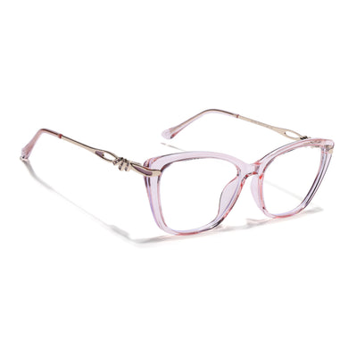 Voyage Glam Pink Cateye Eyeglasses for Women (26109FMG9172)