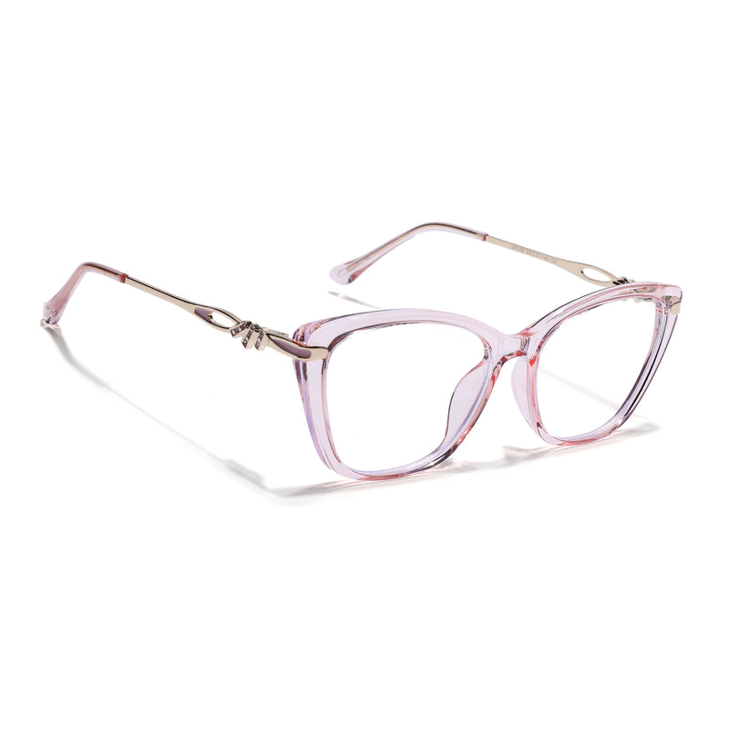 Voyage Pink Cateye Eyeglasses for Women (26109FMG9172)