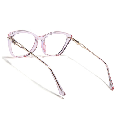 Voyage Glam Pink Cateye Eyeglasses for Women (26109FMG9172)