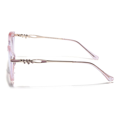 Voyage Glam Pink Cateye Eyeglasses for Women (26109FMG9172)
