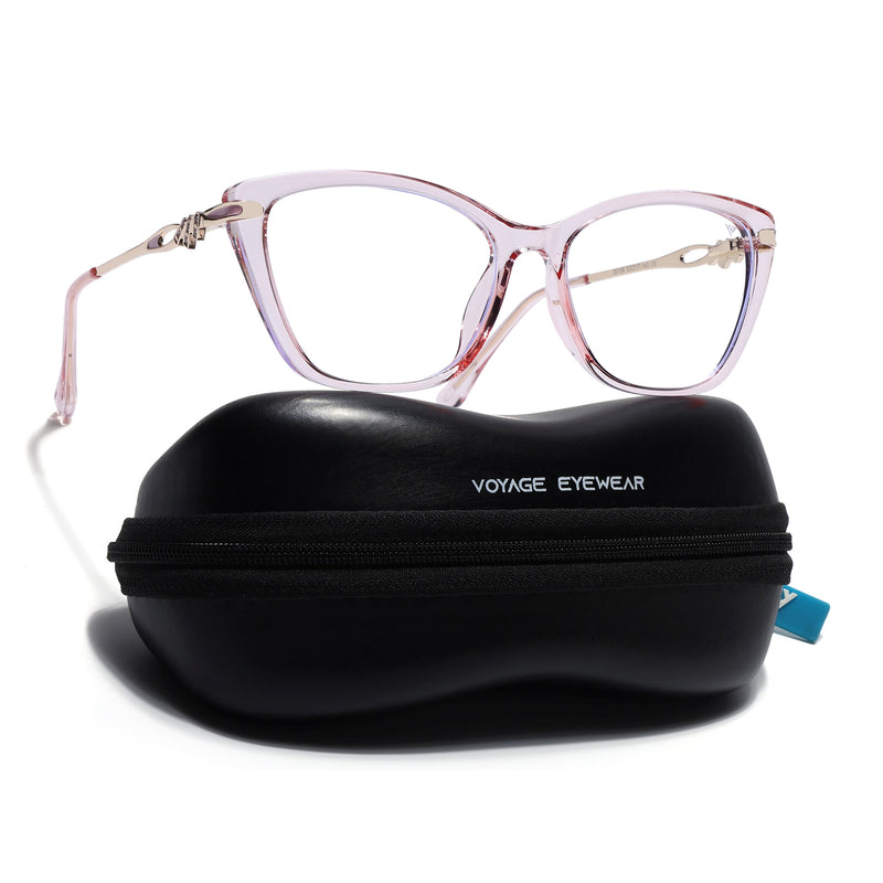 Voyage Pink Cateye Eyeglasses for Women (26109FMG9172)