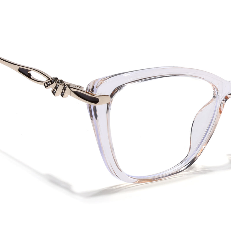 Voyage Yellow Cateye Eyeglasses for Women (26109FMG9173)