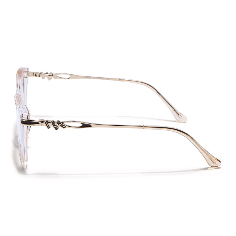 Voyage Yellow Cateye Eyeglasses for Women (26109FMG9173)