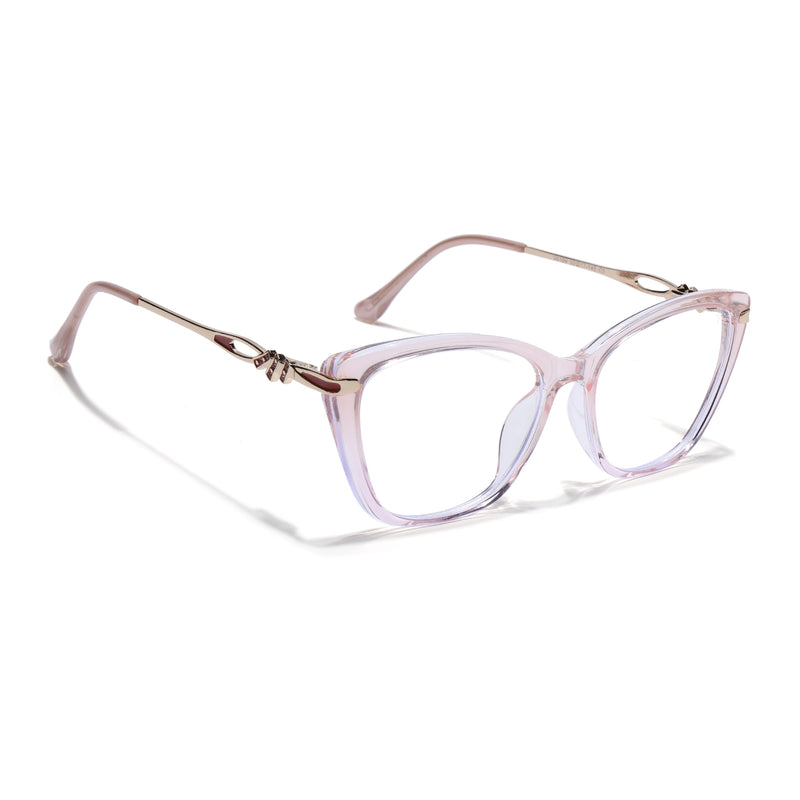 Voyage Light Pink Cateye Eyeglasses for Women (26109FMG9174)