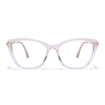 Voyage Light Pink Cateye Eyeglasses for Women (26109FMG9174)