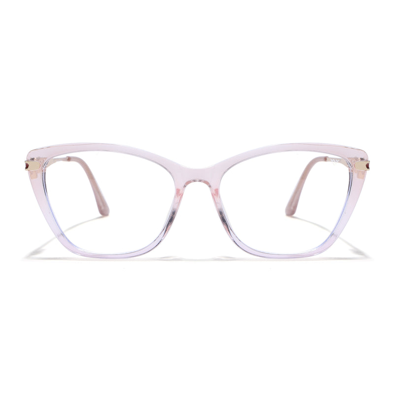 Voyage Light Pink Cateye Eyeglasses for Women (26109FMG9174)