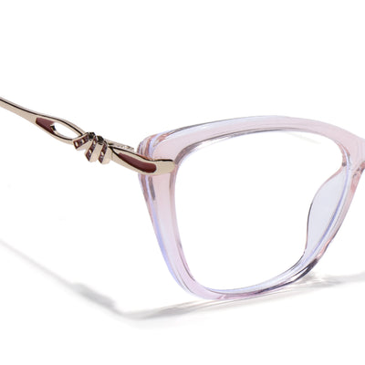 Voyage Light Pink Cateye Eyeglasses for Women (26109FMG9174)