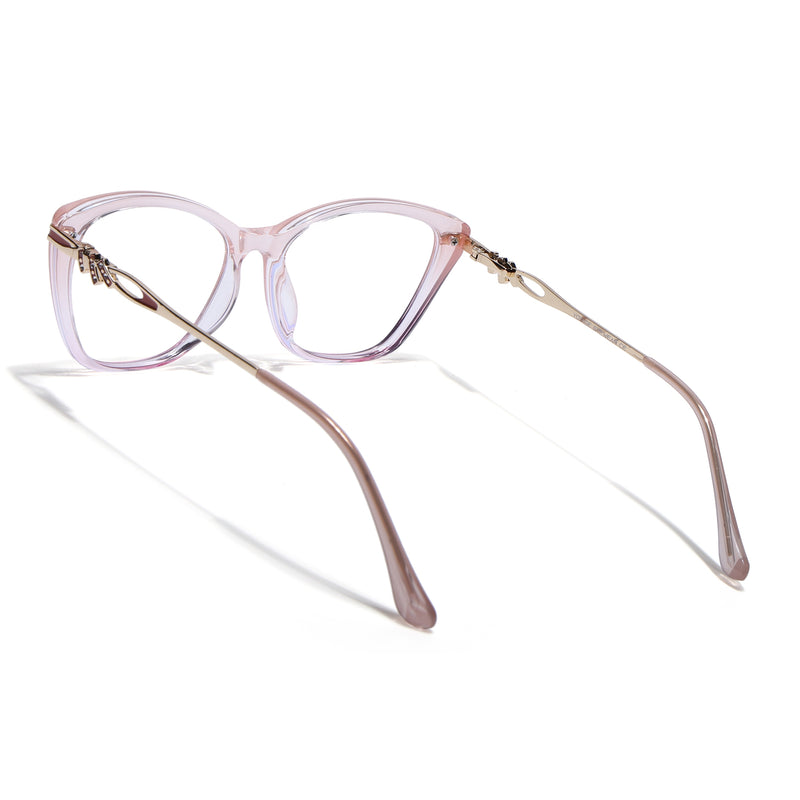 Voyage Light Pink Cateye Eyeglasses for Women (26109FMG9174)