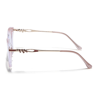 Voyage Light Pink Cateye Eyeglasses for Women (26109FMG9174)