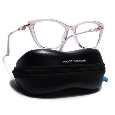 Voyage Light Pink Cateye Eyeglasses for Women (26109FMG9174)