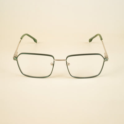 Voyage Green Rectangle Eyeglasses for Men & Women (YC82054MG4638-C4)