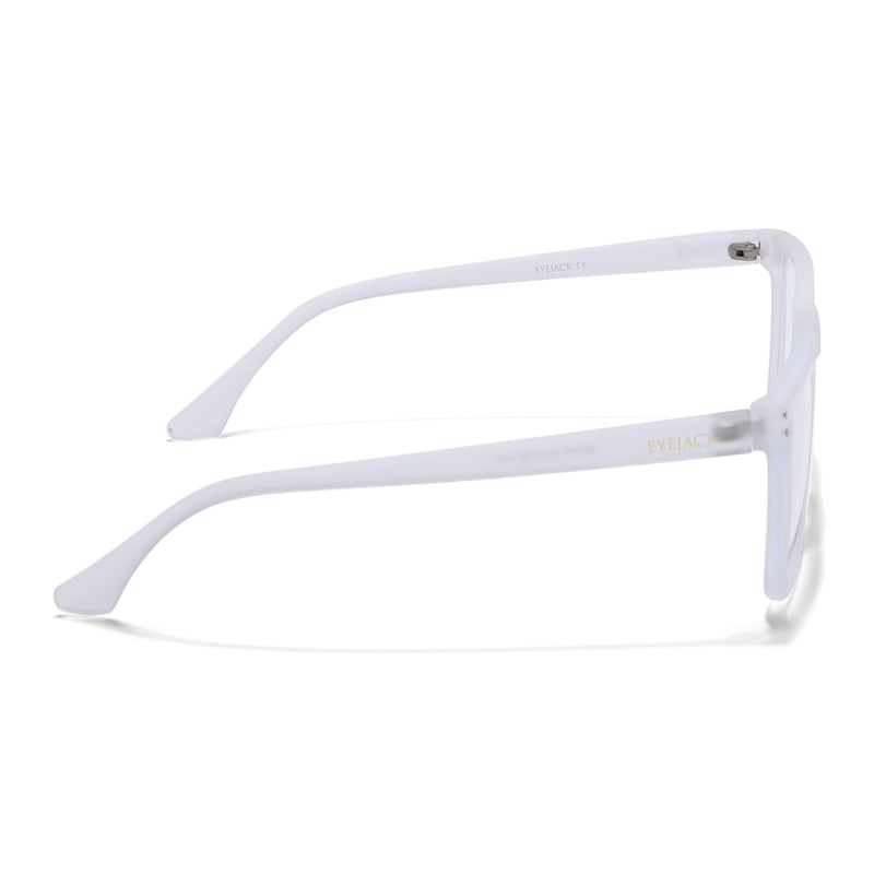 Eyejack NEO Transparent Wayfarer Eyeglasses for Men & Women (28023CL1169-C7)