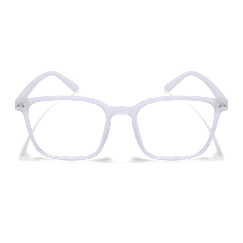 Eyejack NEO Transparent Wayfarer Eyeglasses for Men & Women (28049CL1176-C7)