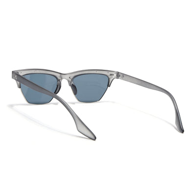 Eyejack Matt Grey Half Rim Sunglasses for Women (2829CL1211)