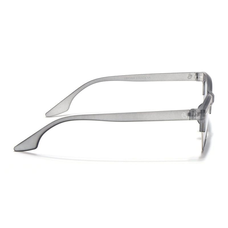 Eyejack Matt Grey Half Rim Sunglasses for Women (2829CL1211)