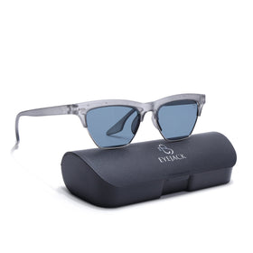 Eyejack Matt Grey Half Rim Sunglasses for Women (2829CL1211)